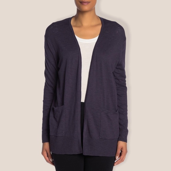 Madewell Open Front Pocketed Slub Cardigan - Picture 3 of 6